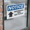 Signmission Restrooms This Way Please (Up Arrow) Sign With Symbol, 10 in W x Rectangle, Vinyl Decal OS-2PACK-NS-D-710-L-18100 - alternate 3